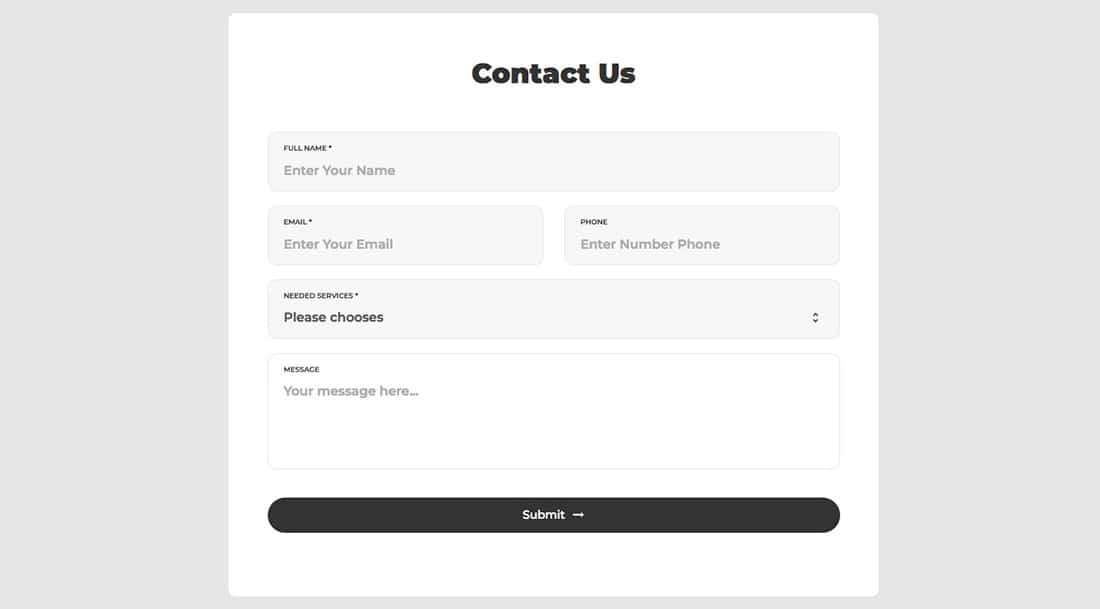 6 Contact Form 5