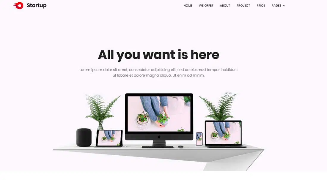 6 Startup Free Bootstrap Templates