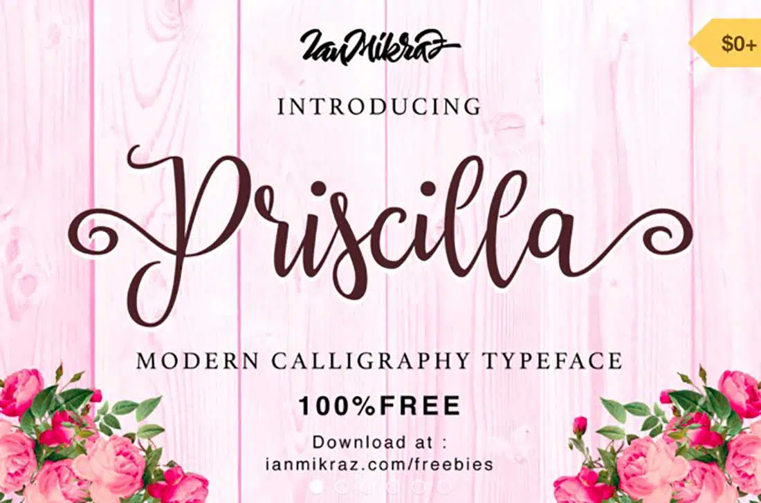 8 Priscilla Contemporary Font