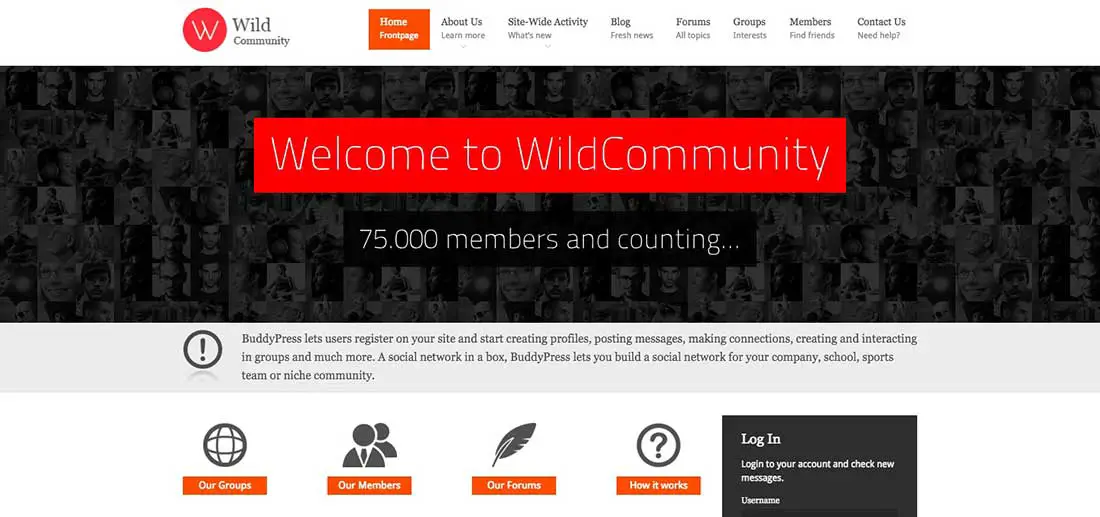 17 Wild Community Dating WordPress Theme