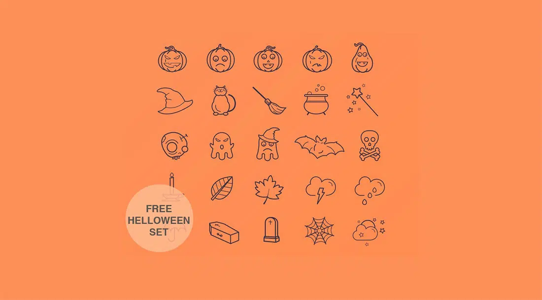 25 25 free Halloween icons