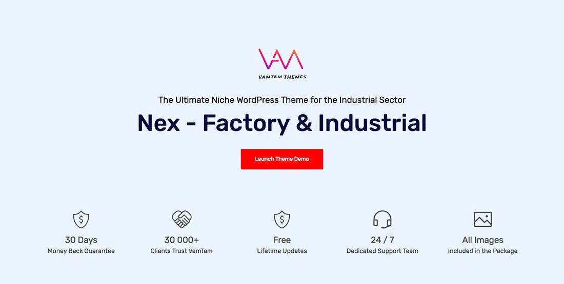 5 Nex - Factory & Industrial WordPress