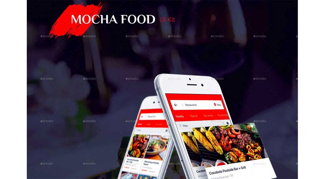 6 Food Mobile App UI Kit