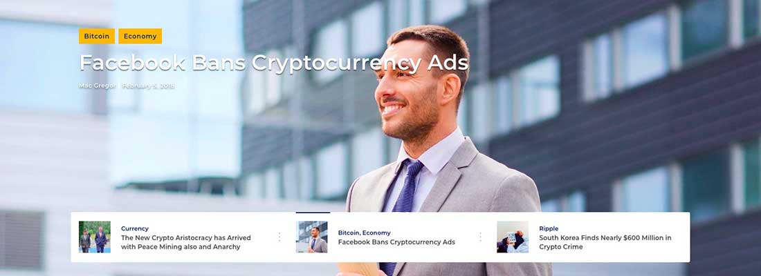 12 Coinmag - CryptoCurrency Blog WordPress Theme