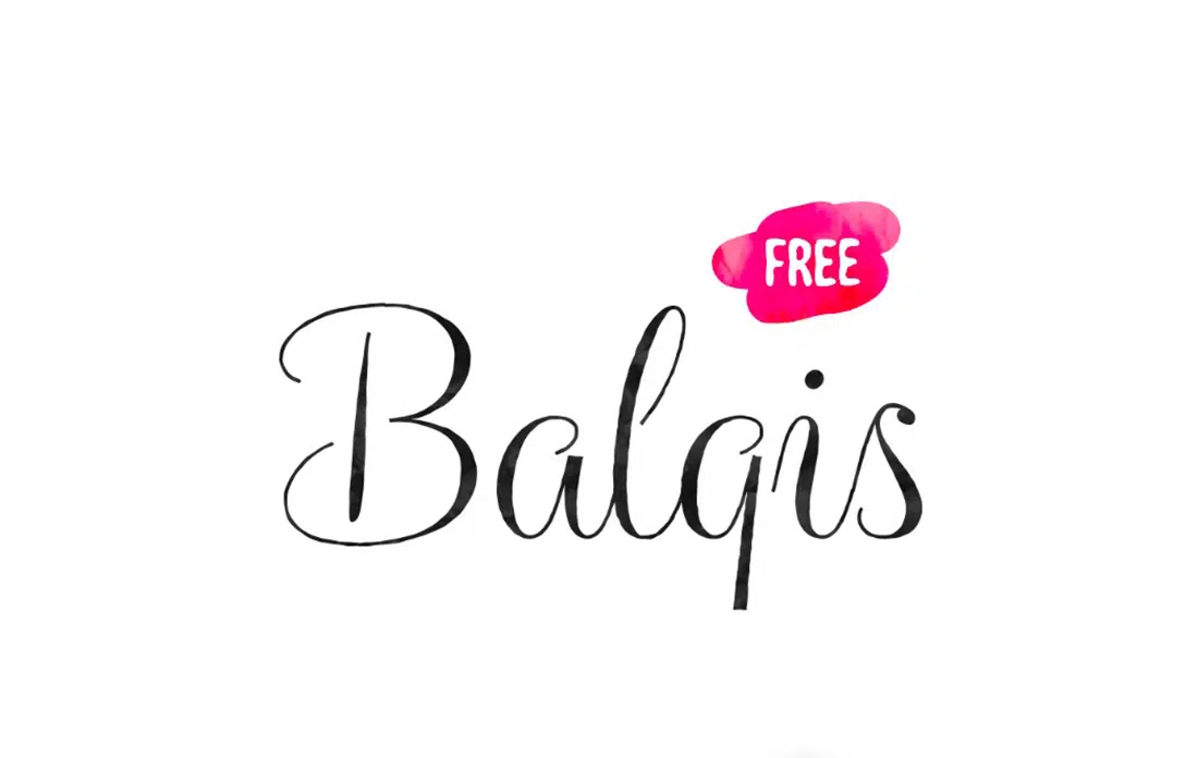 13 Balqis Free Elegant Font