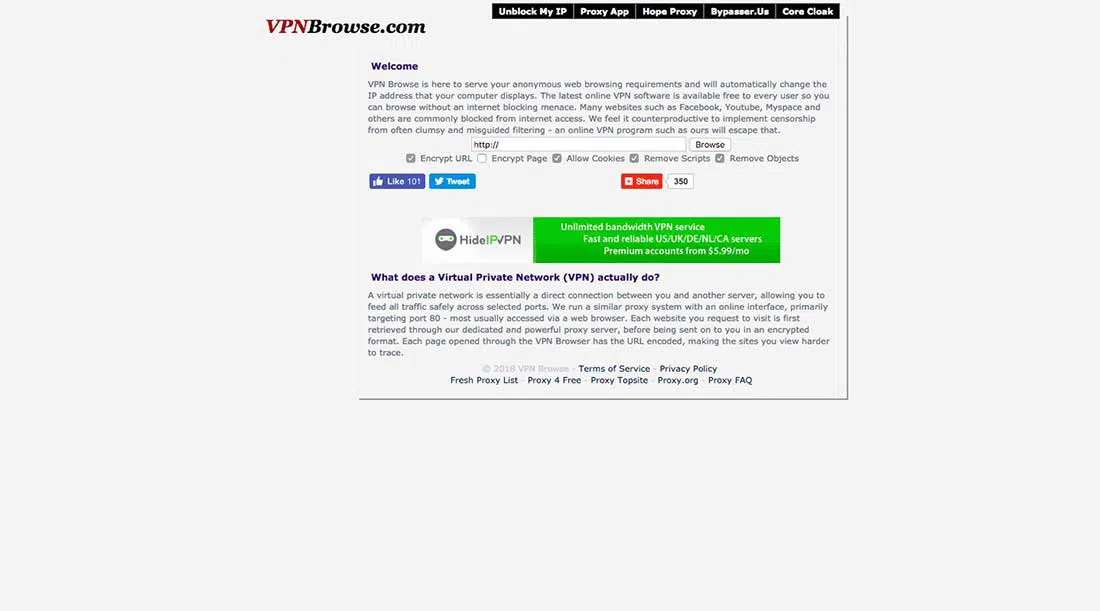 14 VPN Browse Free Web Proxy Server
