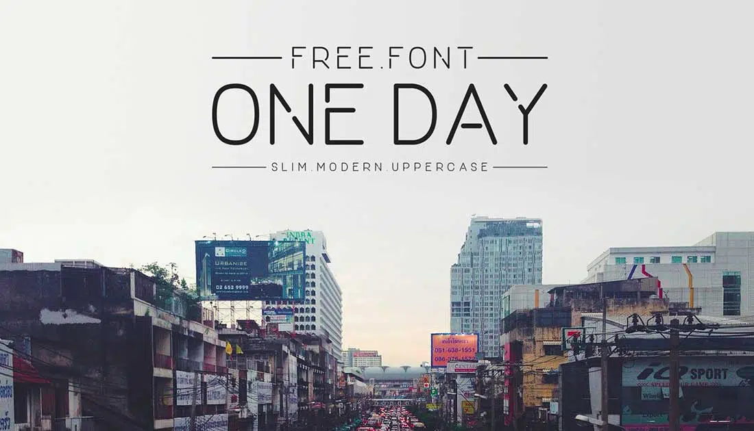 16 One Day Free Elegant Font