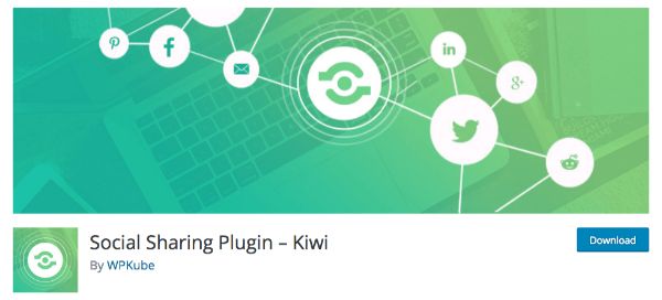 Social Media Integration WordPress plugins - Kiwi-Social-Share