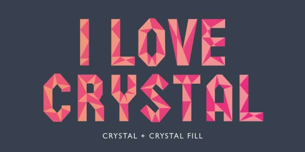 20 Best Outline Fonts to Give Your Design an Edge- Crystal