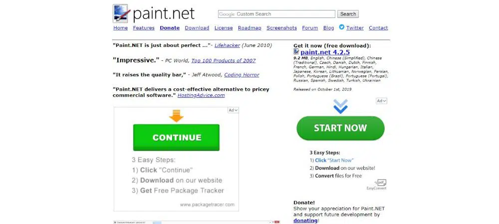 Paint.Net - One of Alternatives to Adobe Photoshop