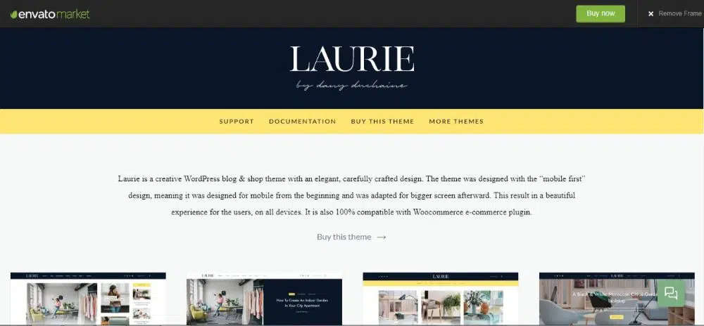 20 Feminine WordPress Themes & Templates- Laurie