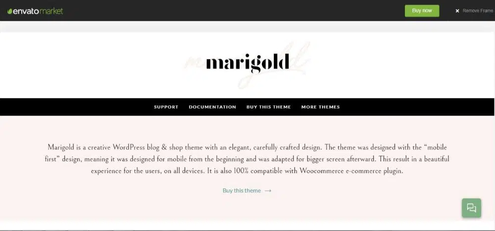 Marigold ThemeForest Preview Image