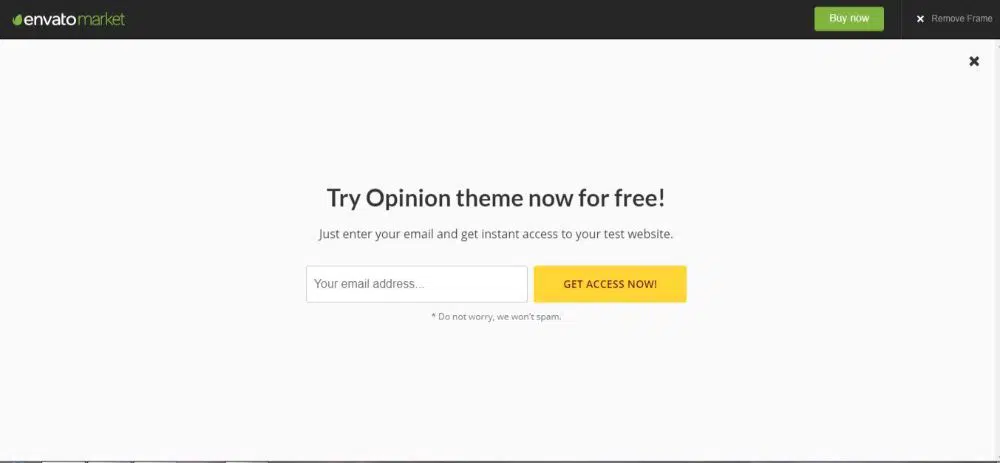Opinion ThemeForest Preview Image
