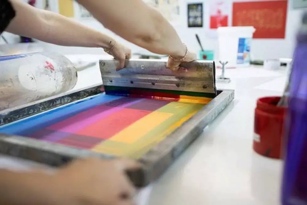 Screen Printing- A method of printing design on clothes