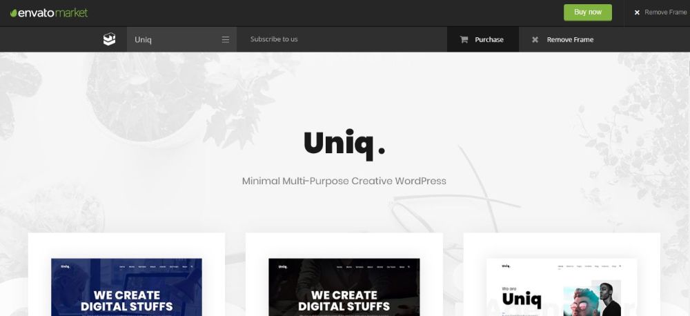 18 Best Minimalist WordPress Themes- Uniq