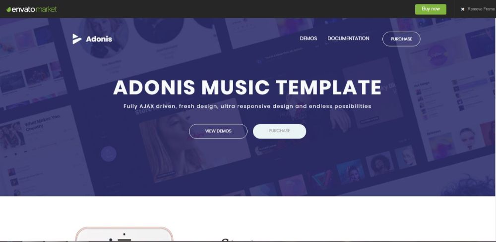 Adonis | Music System Template
