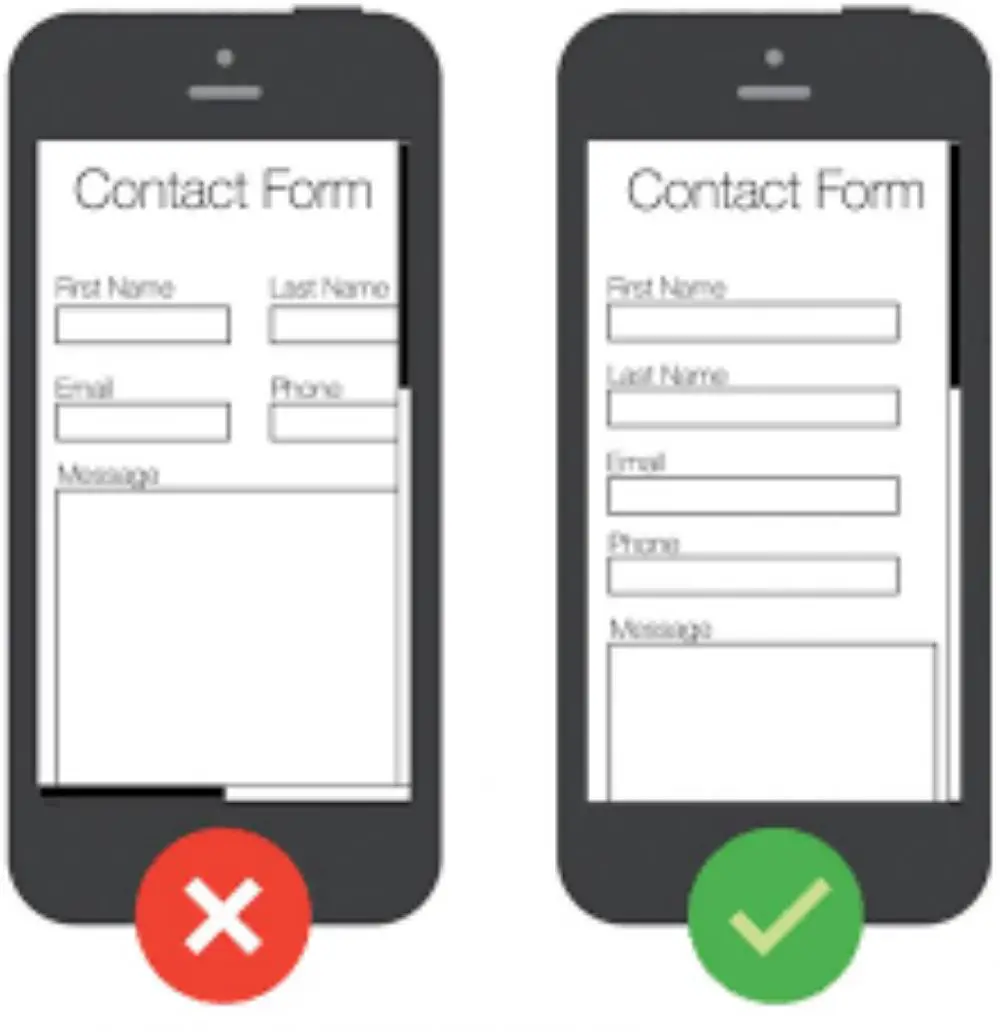 15 Best Practices to Create Contact Forms That Convert- singe column design