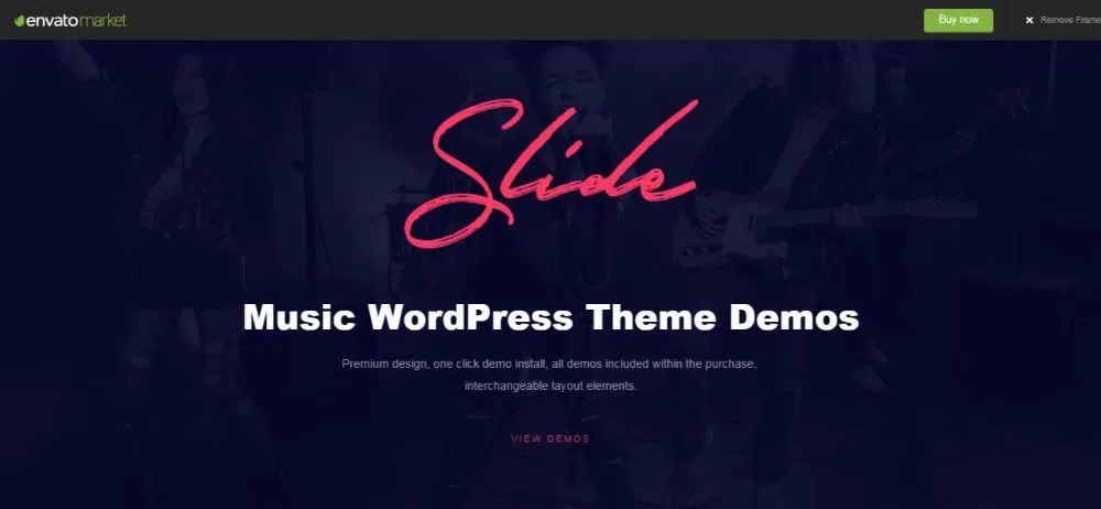 Slide - Music WordPress Theme