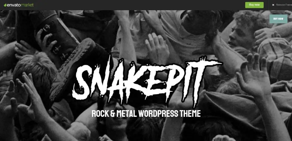 Snakepit - A Rock and Metal Oriented Music WordPress Theme