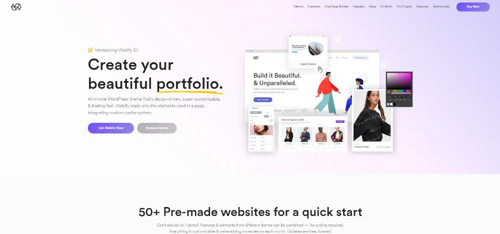 One-Page HTML Template - Webify