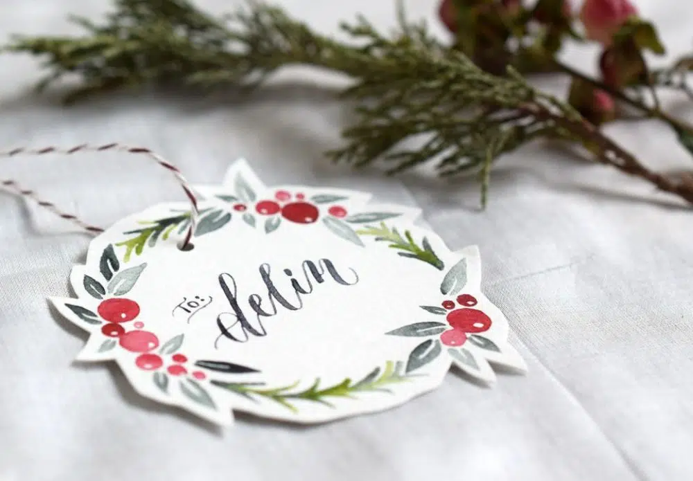 Calligraphy Projects - Gift tags