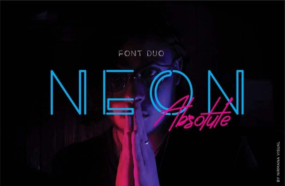 free font - neon absolute