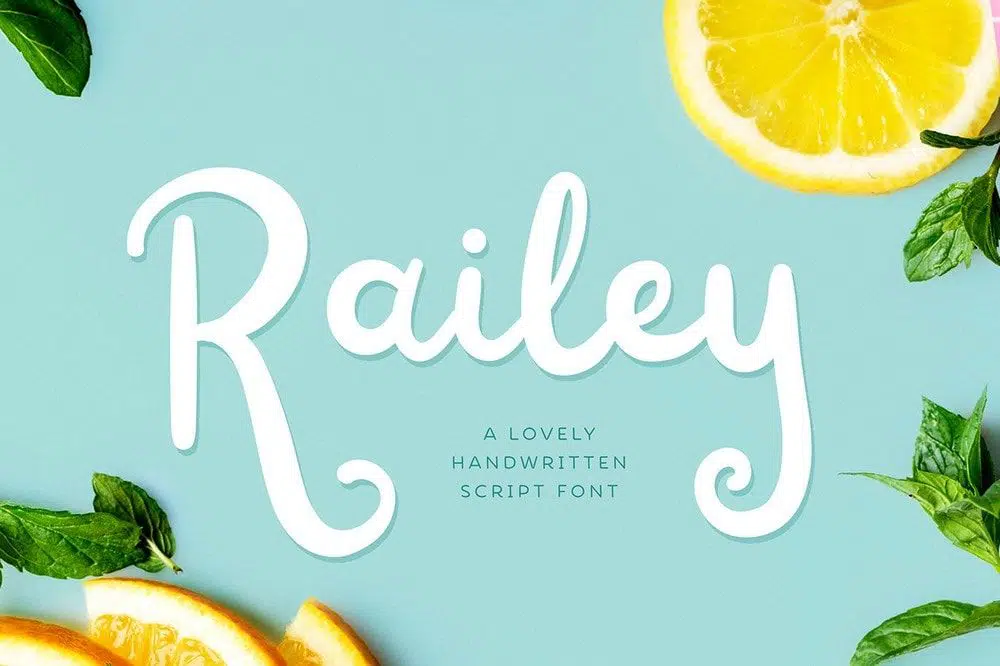 free font - railey