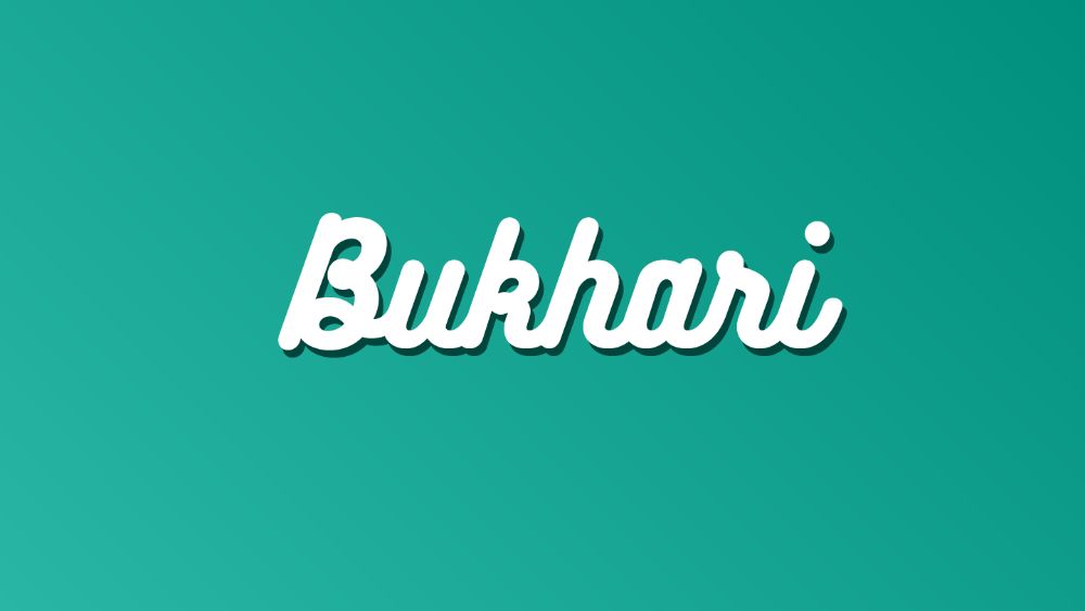 Bukhari script
