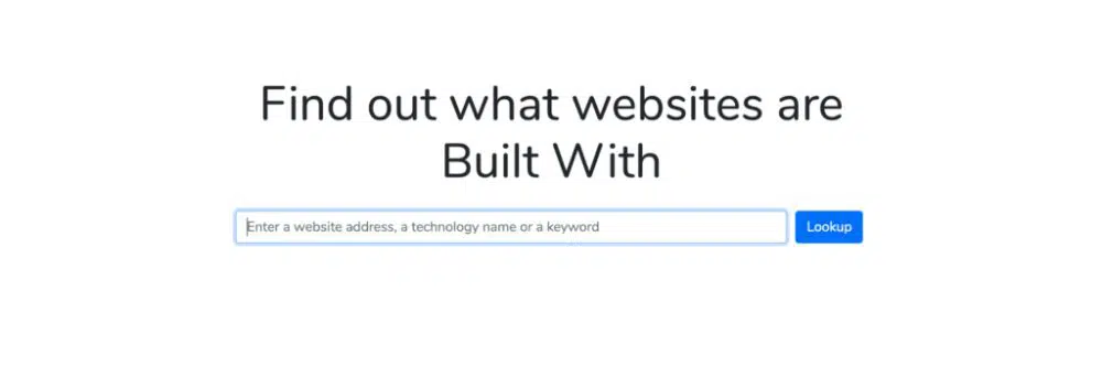 BuiltWith Plugin