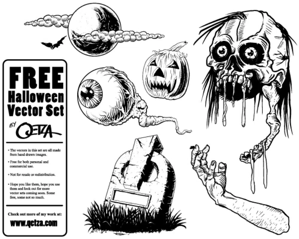 Free Halloween Vector Set
