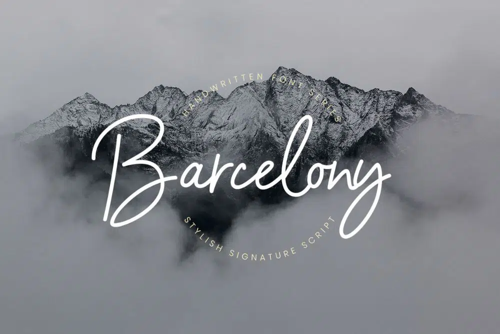 Barcelony-Signature-Font