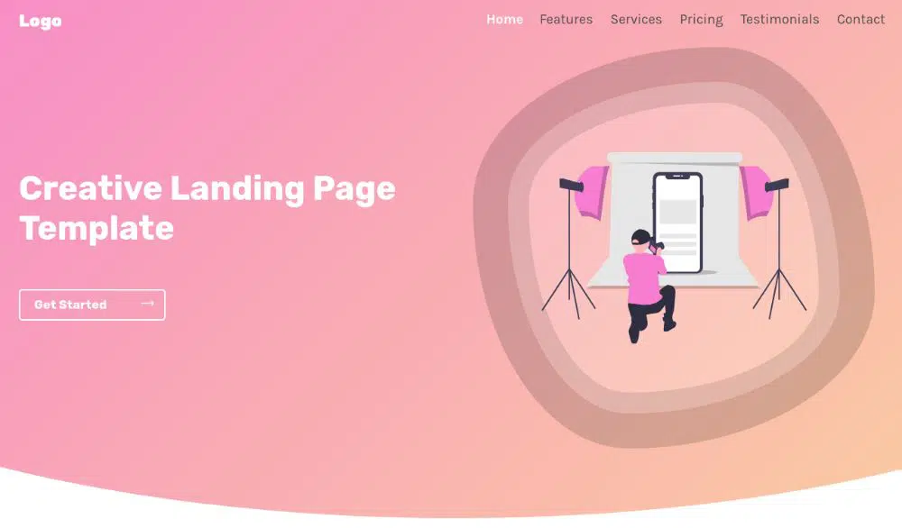 Mobile Friendly Product Landing Pages - Creative