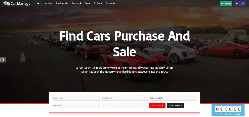 Amazing WordPress Themes for Car Dealers: Car Manager