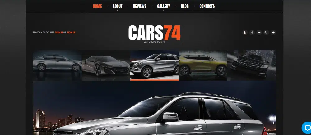 Amazing WordPress Themes for Car Dealers: Car74