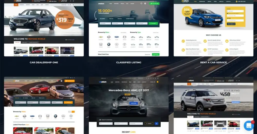 Amazing WordPress Themes for Car Dealers