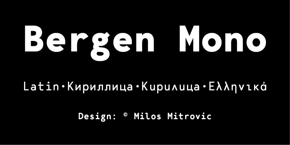 Newest Monospace Fonts that all designers must have: Mergen
