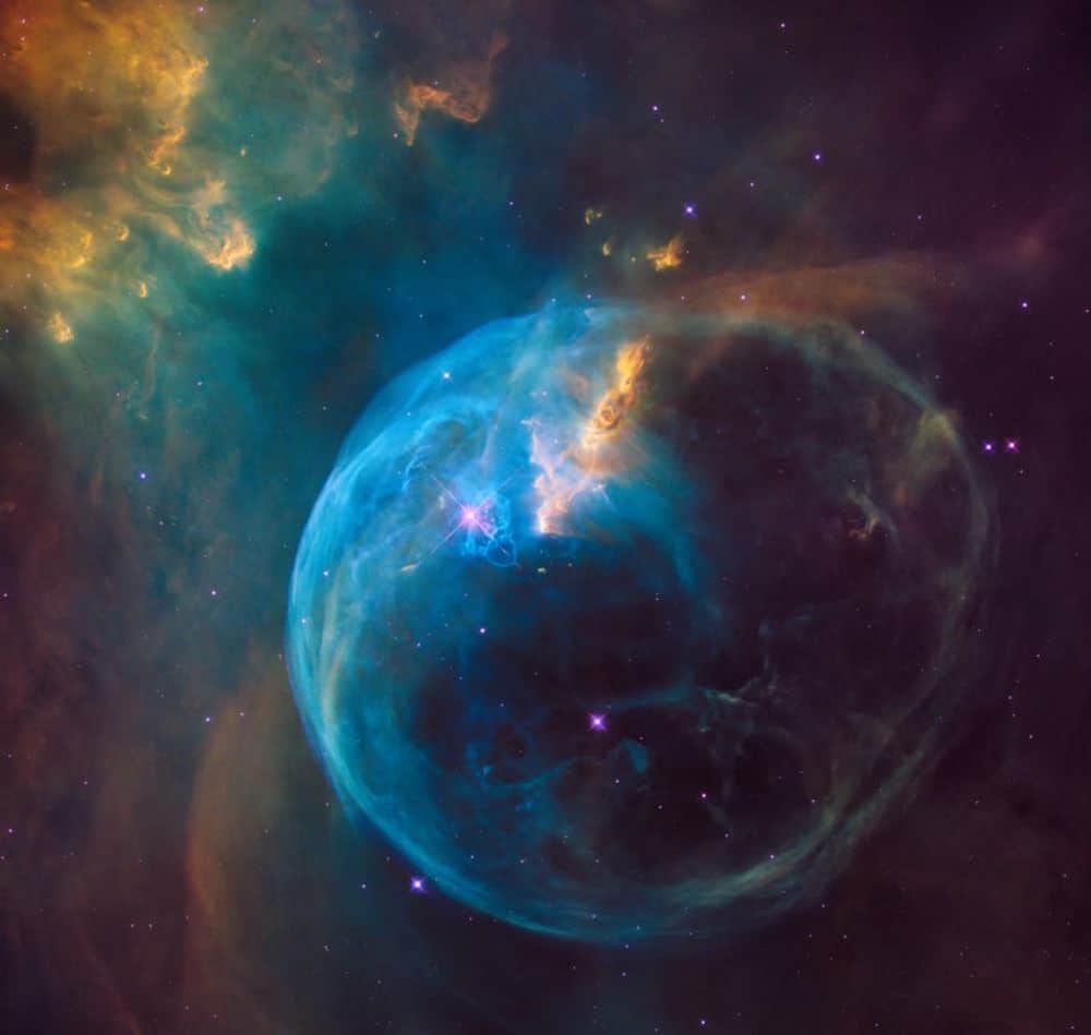Space backgrounds for designers: 4. Nebula Space Backgrounds: Ball of Fumes