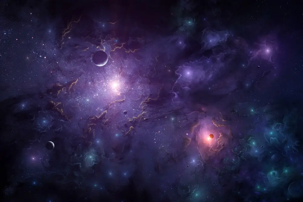 Space backgrounds for designers: 4. Nebula Space Backgrounds: Heavy Space