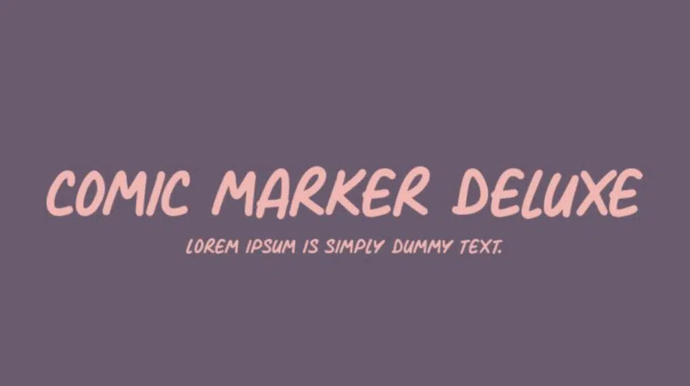 Best Comic fonts for designers: Comic Marker