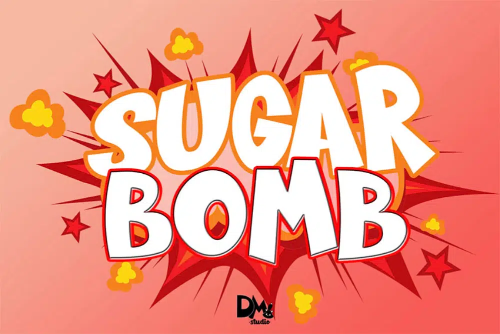 Best Comic fonts for designers: Sugar Bomb