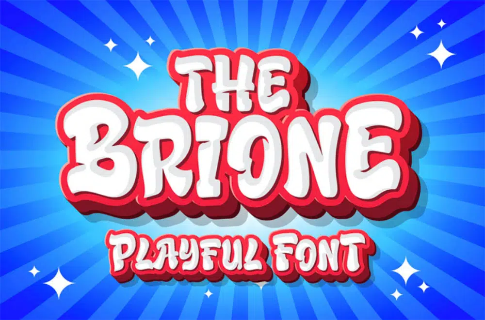Best Comic fonts for designers: Brione