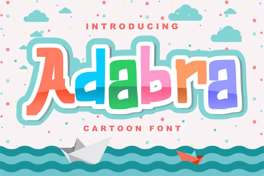 Best Comic fonts for designers: Adabra