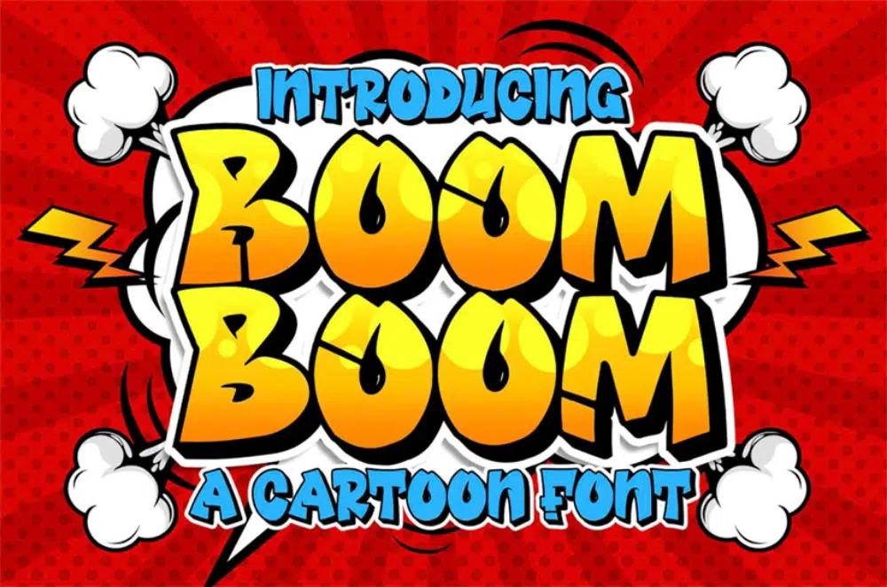 Best Comic fonts for designers: Boom Boom