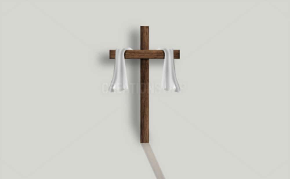 25 Free Church Backgrounds for Designers: Cross with Transparent Shadow