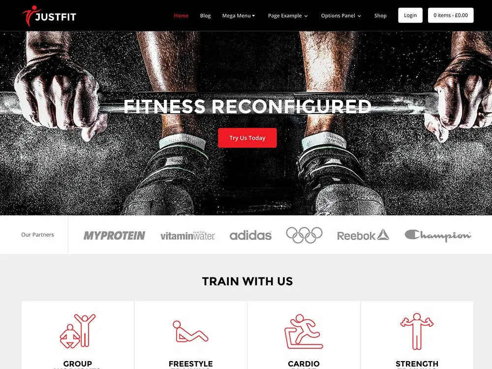 Impressive WordPress Themes for Fitness Clubs: Justfit