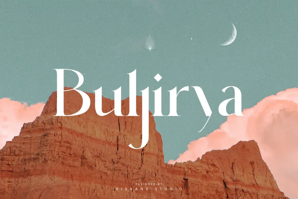 Glamourous Fonts for Designers working in Fashion Industry: Bulga