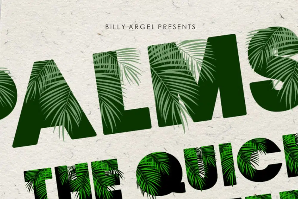 Glamourous Fonts for Designers working in Fashion Industry: Palm Springs
