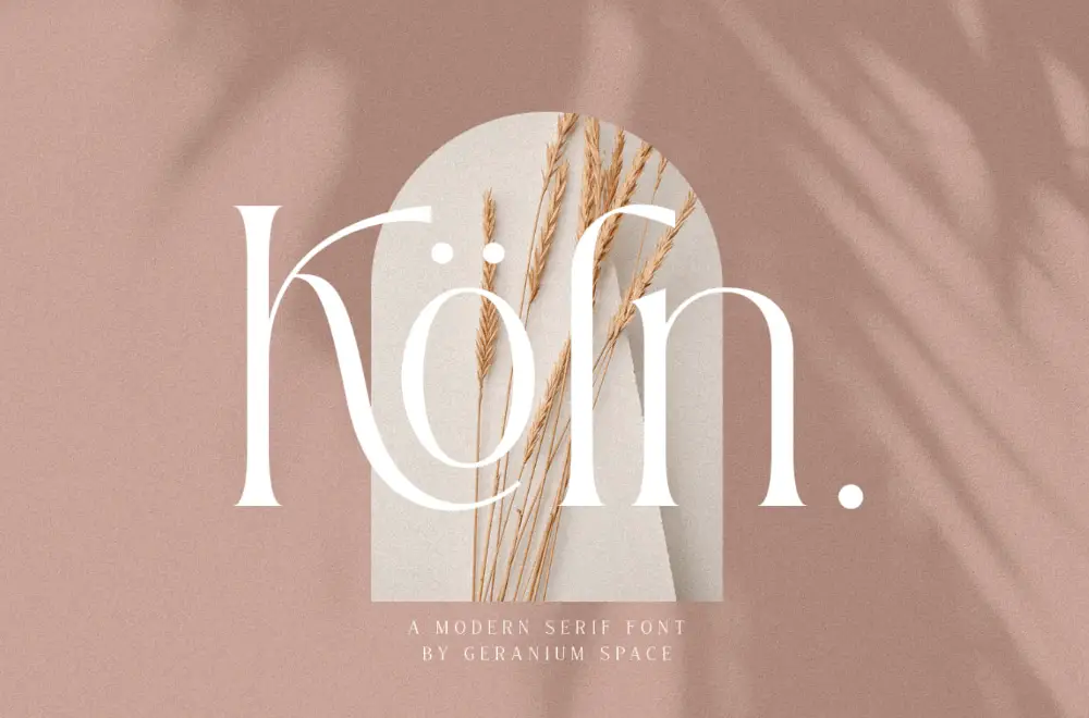 Glamourous Fonts for Designers working in Fashion Industry: Koln