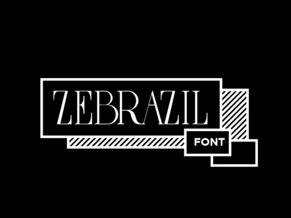 Glamourous Fonts for Designers working in Fashion Industry: Zebrazil