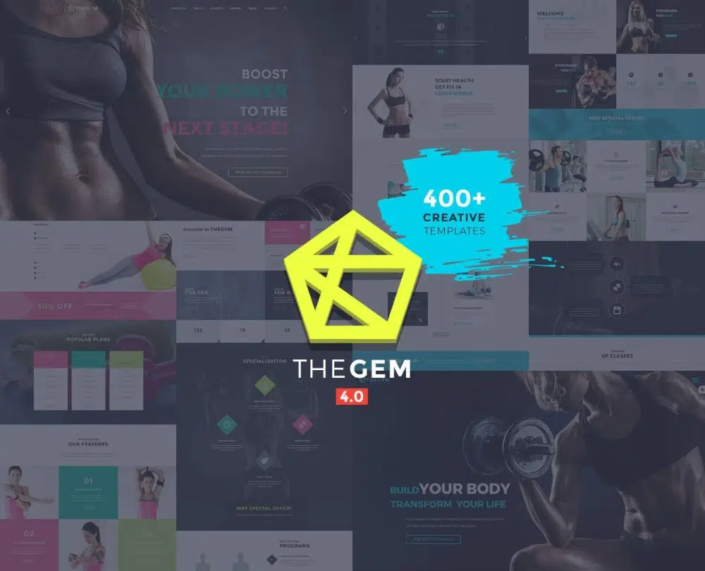 Impressive WordPress Themes for Fitness Clubs: The Gem
